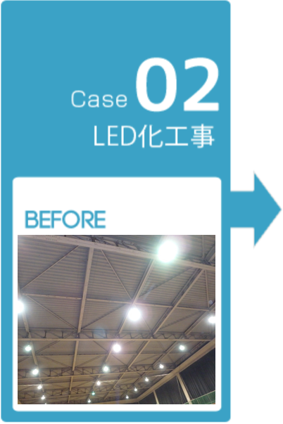 体育館のLED化工事